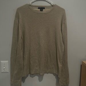 Banana Republic 100% Cotton Tan Long Sleeve Shirt